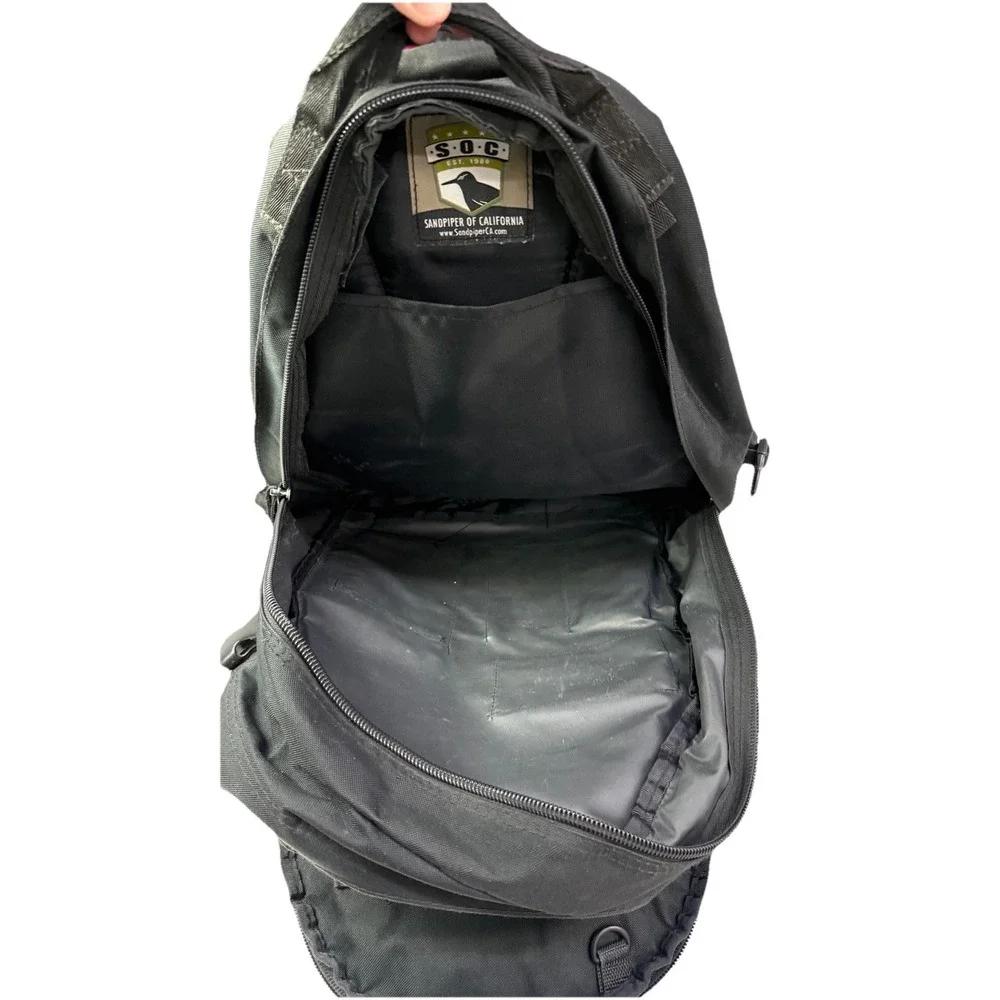 SOC Sandpiper of California Black Military Tactical‎ Backpack 3j